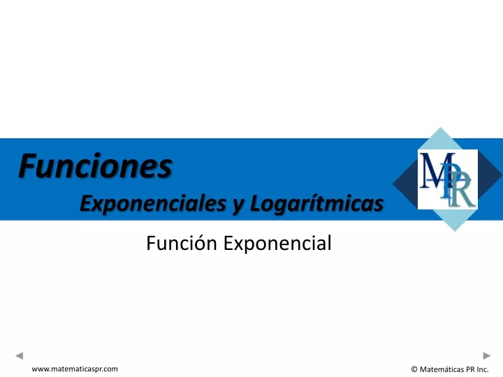 funciones exponenciales y logar tmicas