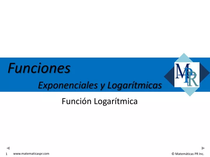 funciones exponenciales y logar tmicas