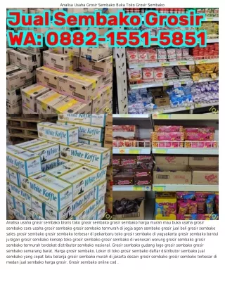 analisa usaha grosir sembako buka toko grosir