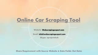 online car scraping tool