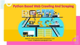 python based web crawling and scraping