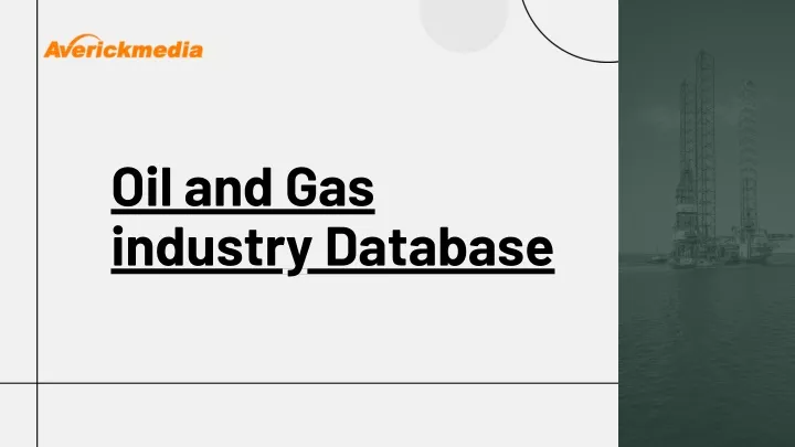 oil and gas industry database