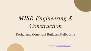 Unit Builders Melbourne | MISR Engineering & Construction in Victoria