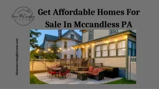 Get Affordable Homes For Sale In Mccandless PA