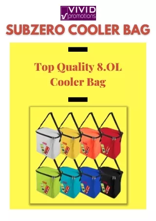 Top Quality Subzero Cooler Bag - Order Now