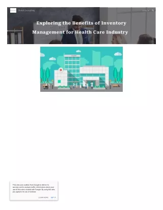 Exploring the Benefits of Inventory Management for Health Care Industry
