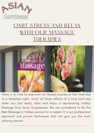 Adult Massage Vallejo.