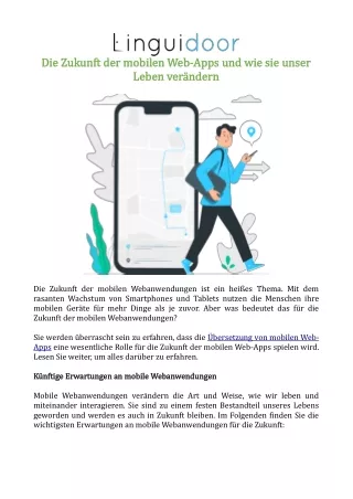 Die Zukunft der mobilen Web-Apps und wie sie unser Leben verändern