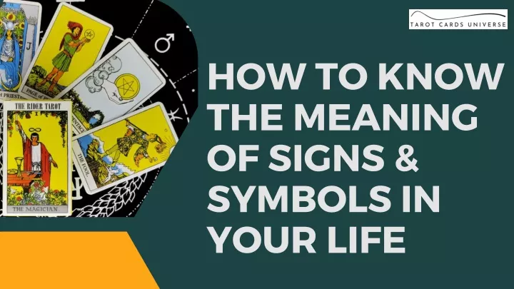 how to know the meaning of signs symbols in your