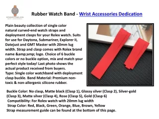 Silicone & Rubber Bands - Wrist Accessories Online
