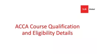 acca course qualification and eligibility details