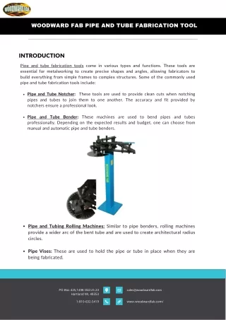 PIPE AND TUBE FABRICATION (1)