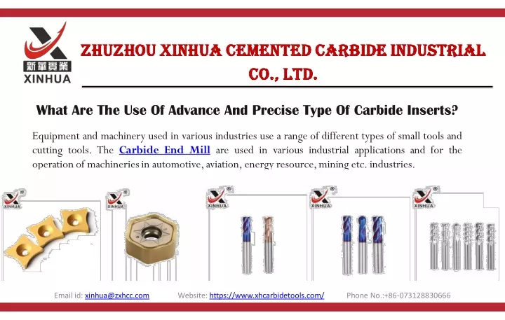 zhuzhou xinhua cemented carbide industrial