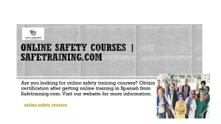 are you looking for online safety training