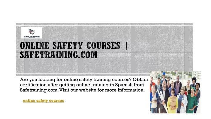 are you looking for online safety training