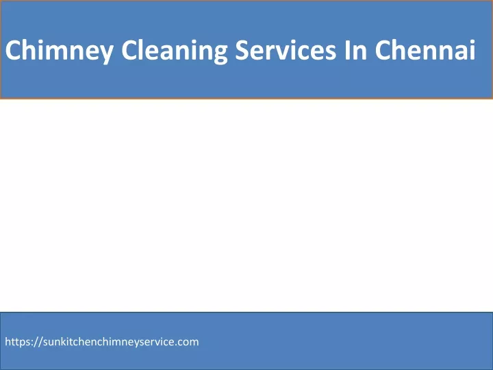 chimney cleaning services in chennai