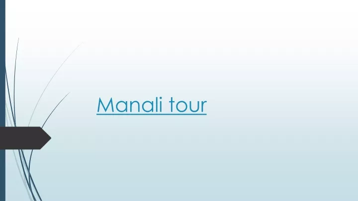 manali tour