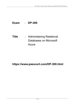 the safer easier way to help you pass microsoft