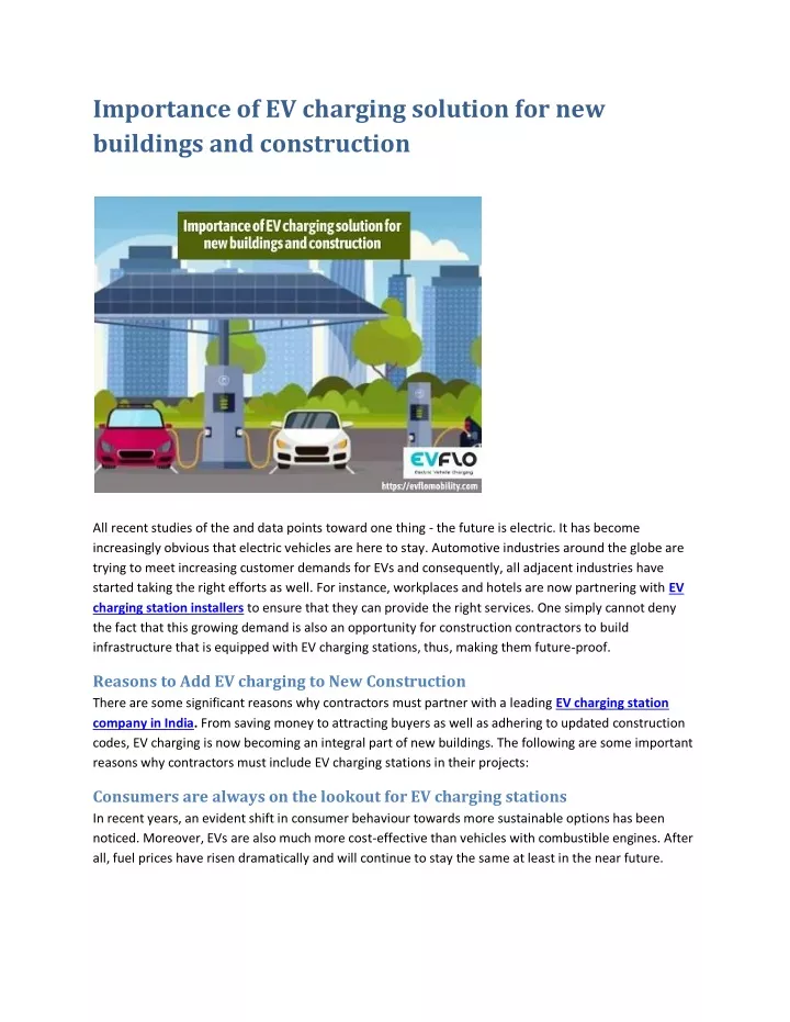 importance of ev charging solution