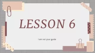 lesson 6