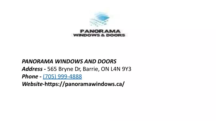 panorama windows and doors address 565 bryne