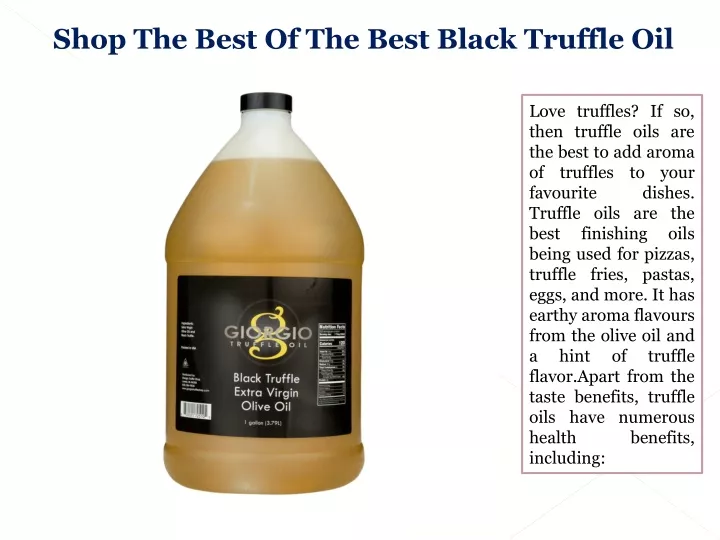 shop the best of the best black truffle oil