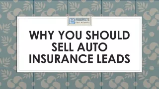 Why You Should Sell Auto Insurance Leads: A Complete Guide