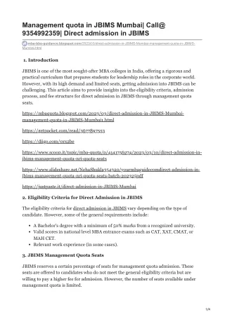 management quota in jbims mumbai call@ 9354992359