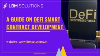 DeFi smart contract development services.
