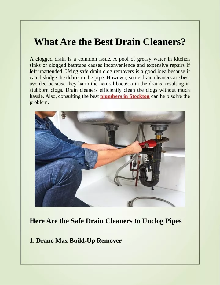 what are the best drain cleaners