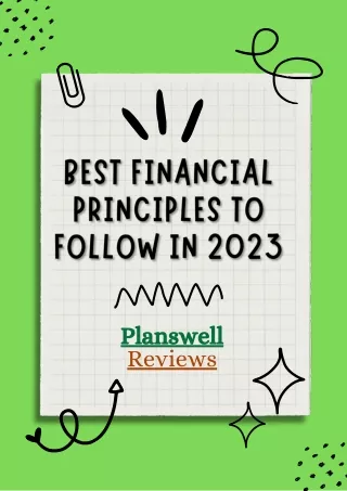 Planswell Reviews(2023) - Best Financial Principles to Follow in 2023