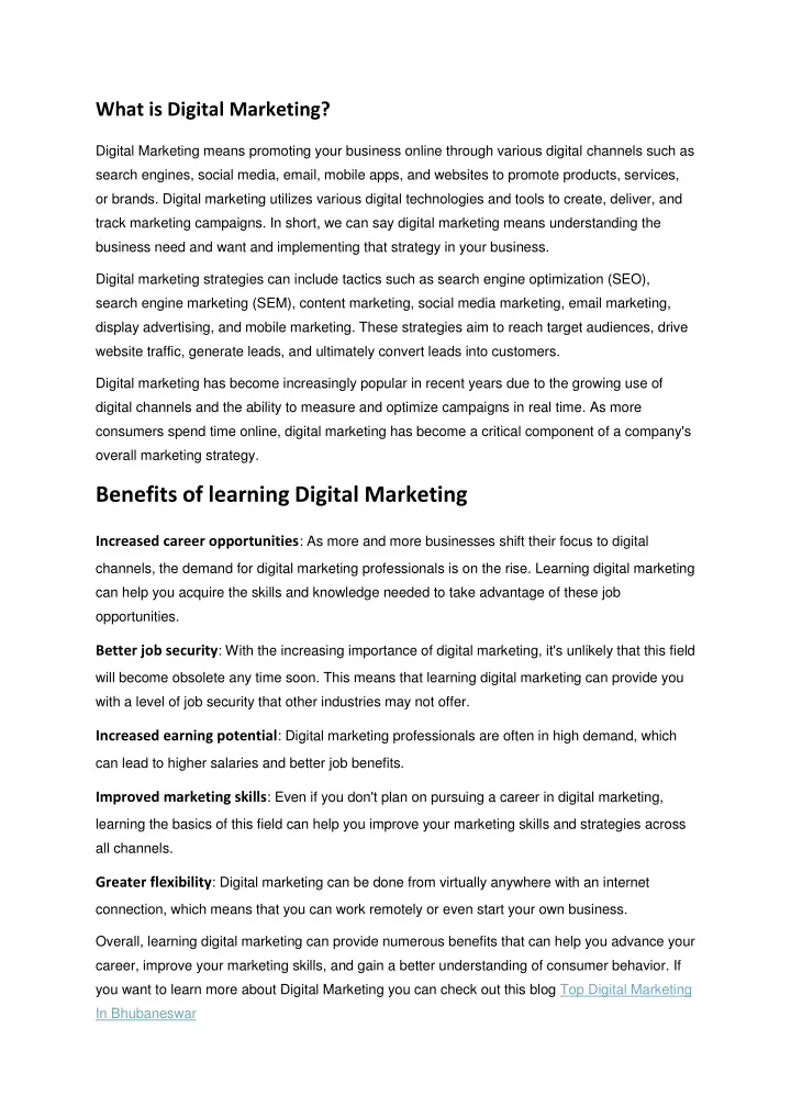 what is digital marketing