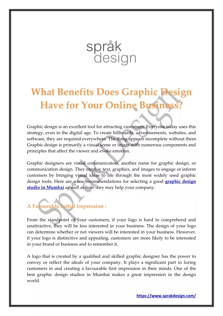 what benefits does graphic design have for your
