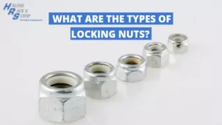 What are the Types of Locking Nuts
