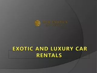 Luxurious Cars on rent