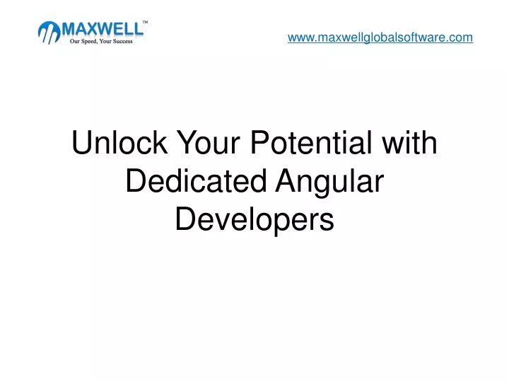 unlock your potential with dedicated angular developers