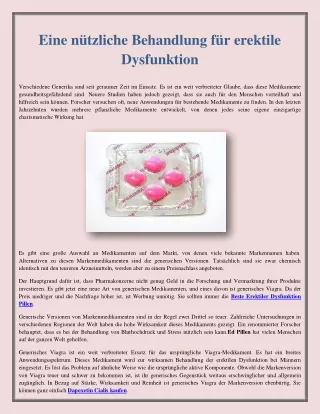 eine n tzliche behandlung f r erektile dysfunktion