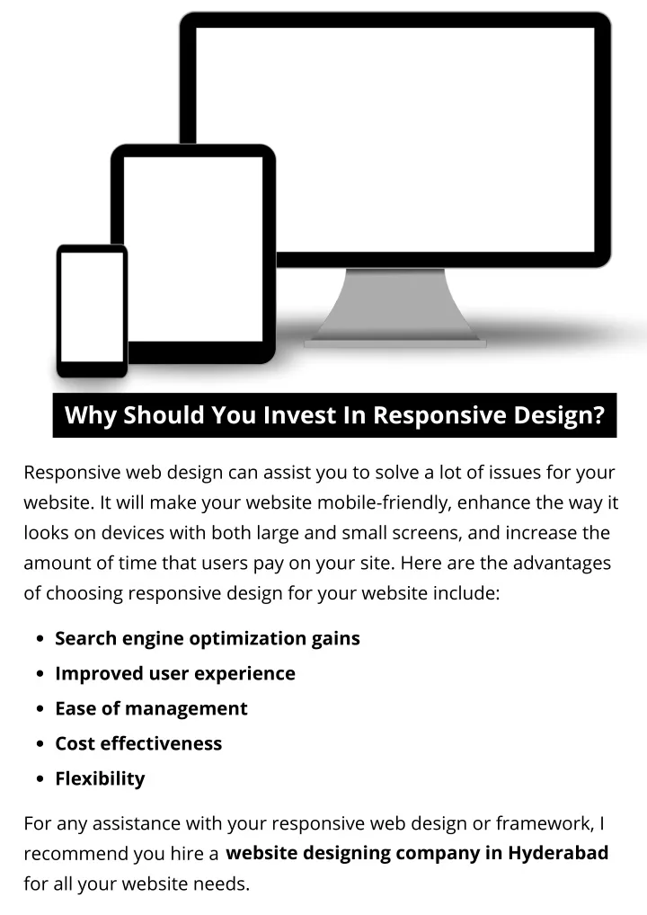 why should you invest in responsive design