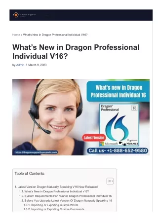 What's New in Dragon Professional Individual 16?