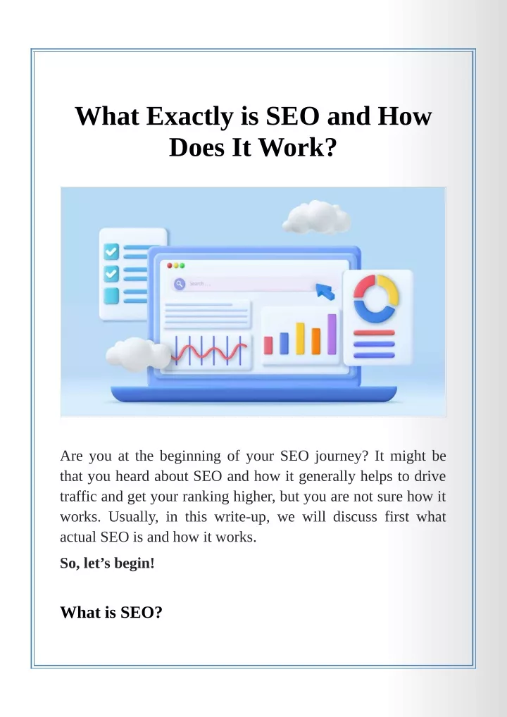 what exactly is seo and how does it work