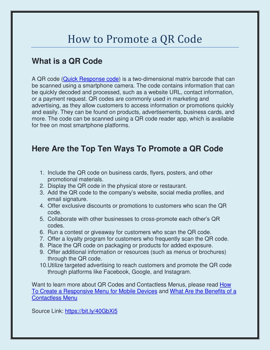 PPT - How to Promote a QR Code PowerPoint Presentation, free download ...