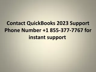 Contact QuickBooks 2023 Support Phone Number  1
