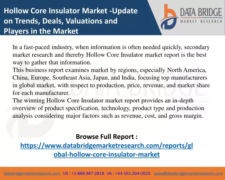 hollow core insulator market update on trends