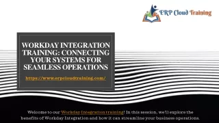 Workday Integration Training: Connecting Your Systems for Seamless Operations