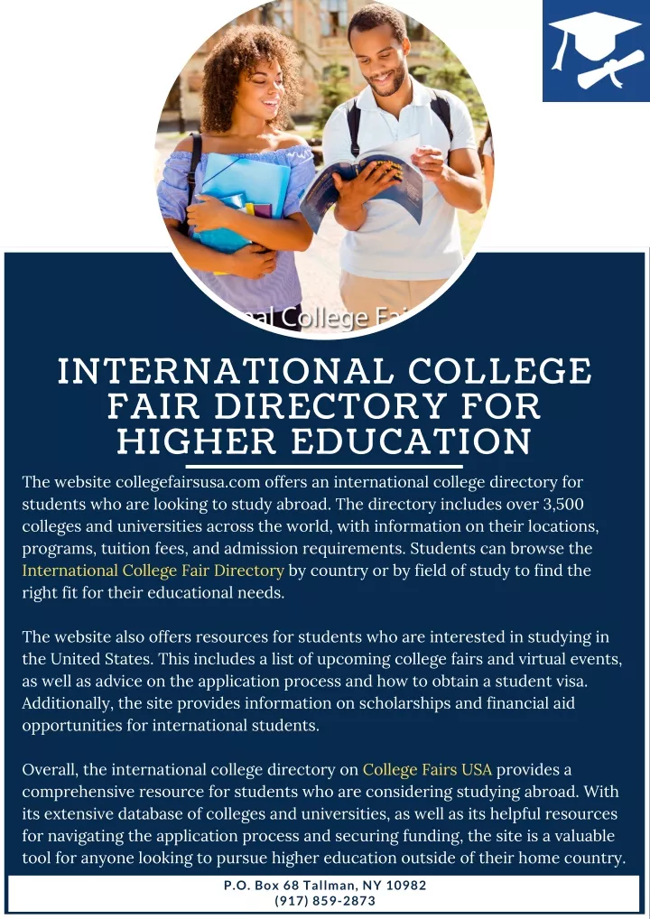 international college fair directory for higher