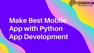 make best mobile app with python app development