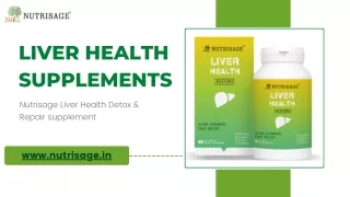 Best Liver Detox Supplement for Fatty Liver - Nutrisage