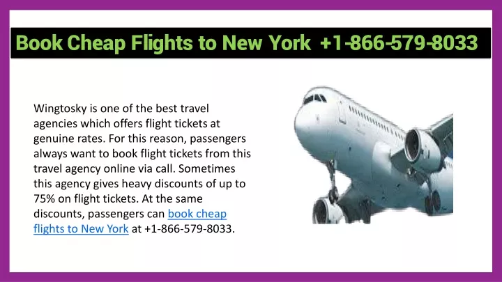 book cheap flights to new york 1 866 579 8033