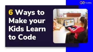 6 Ways to Make your Kids Learn to Code