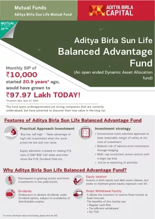 All About Aditya Birla Sun Life Balanced Advantage Fund